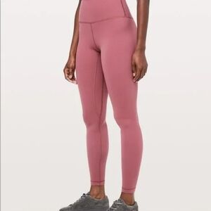Lululemon Align 28" leggings, dusty rose, size 6